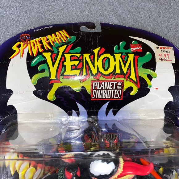 1996 ToyBiz Marvel Planet of the Symbiotes Venom The Madness Figure - Picture 4 of 14